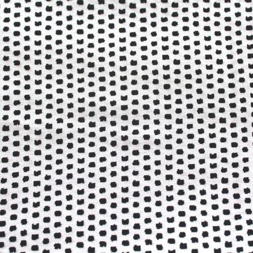 Tissu ameublement strech noir et blanc 70x50 cm