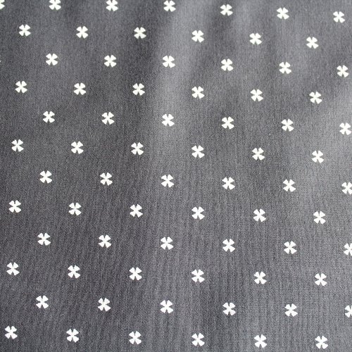 Tissu graphique gris et blanc 50x70 cm