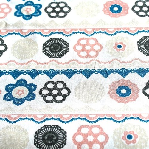 Tissu mandalas multicolores 50x70 cm