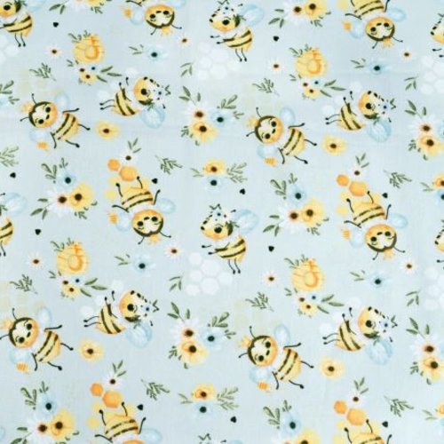 Tissu abeilles 50x80 cm