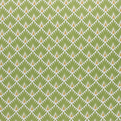 Tissu graphique  vert pistache 50x71 cm