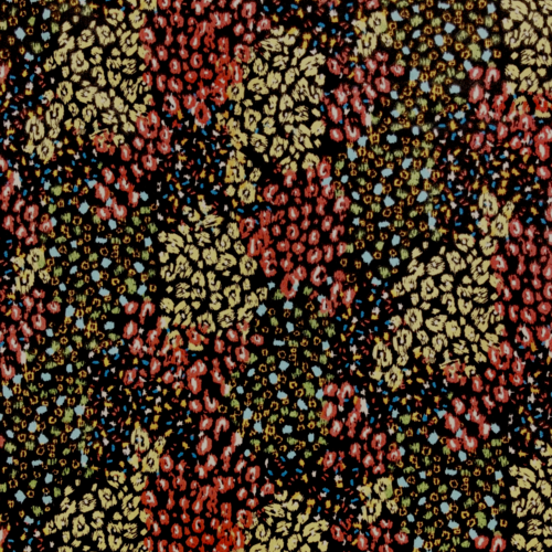 Tissu fleurs multicolores 50x75 cm
