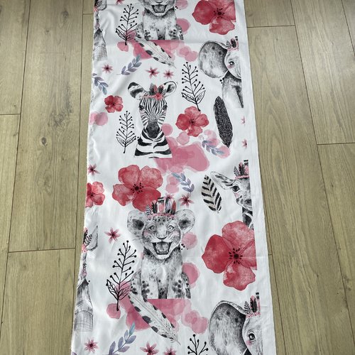 Tissu coton animaux de la savane 50x160cm