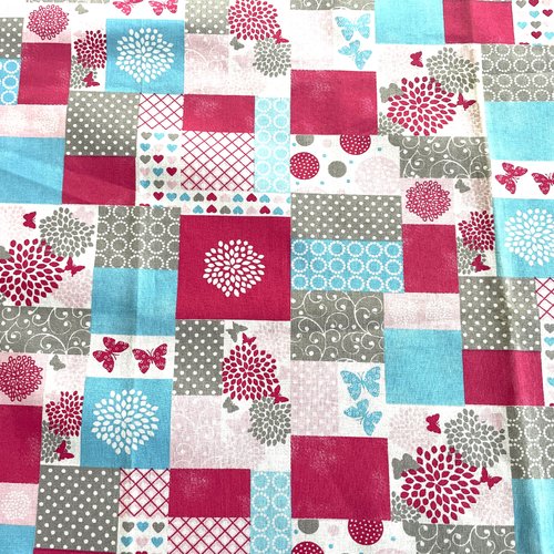Tissu papillons 50x72cm