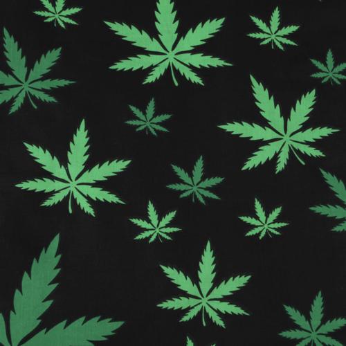 Tissu coton cannabis 50x80 cm