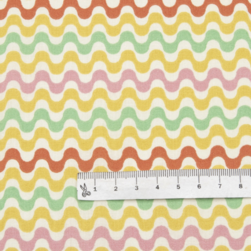 Tissu coton multicolore 50x70 cm