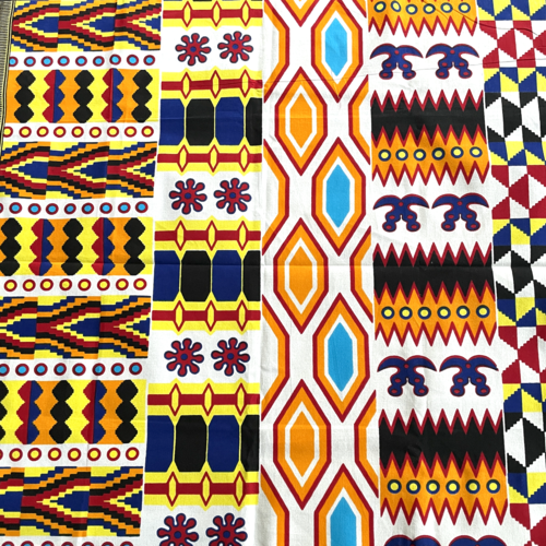 Tissu wax multicolore 53x58 cm