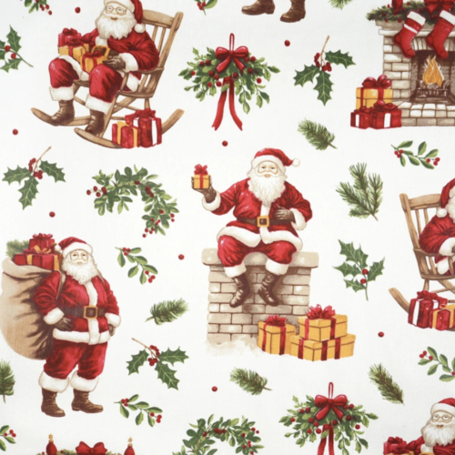 Tissu père noël 50x80cm