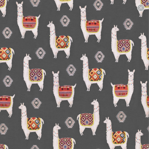 Tissu ameublement lamas 50x70 cm