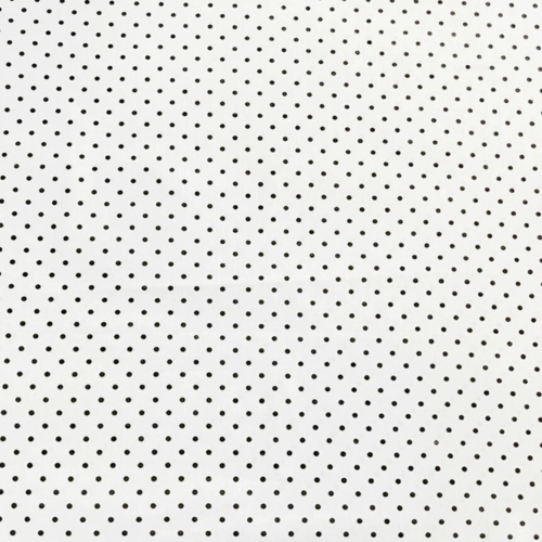 Tissu coton à pois 4 mm noir et blanc 50x80 cm