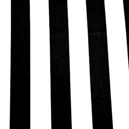 Tissu coton rayé noir et blanc 50x80 cm