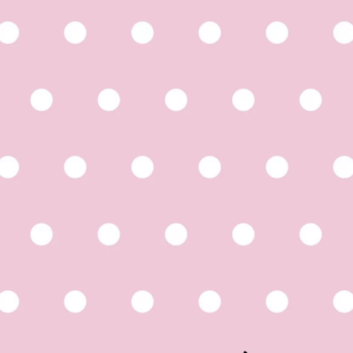 Tissu coton à pois 11mm rose et blanc 50x80 cm