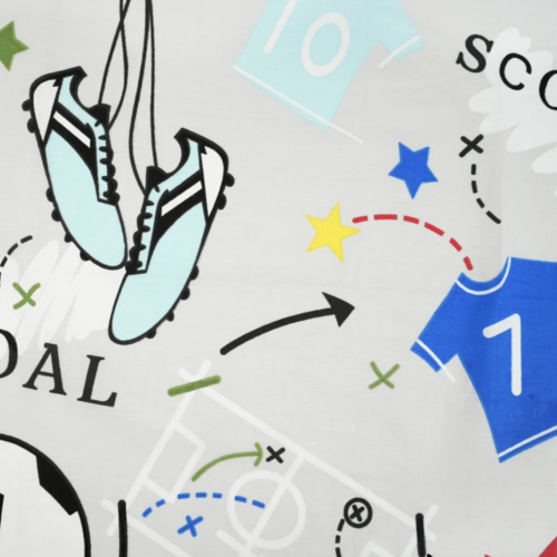 Tissu coton garçon foot 50x80cm