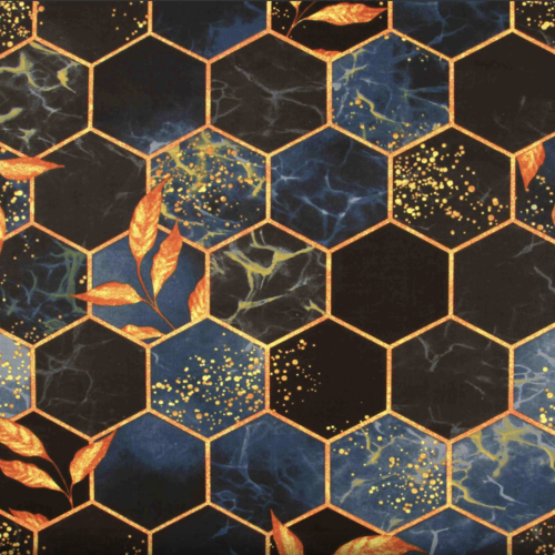 Tissu multicolore alvéoles 50x68 cm