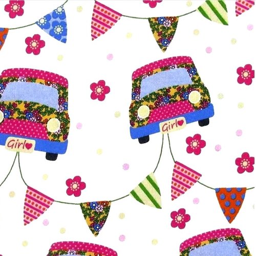 Tissu voitures mini  50x67cm