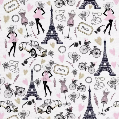 Tissu ameublement anti tâches paris 50x72cm