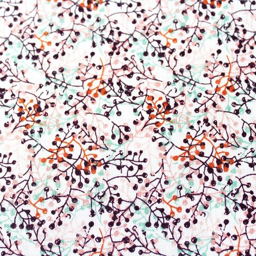 Tissu liberty fleurs multicolores 49x80 cm