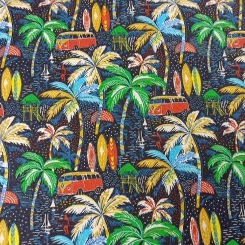 Tissu coton surf et combi 50x72cm
