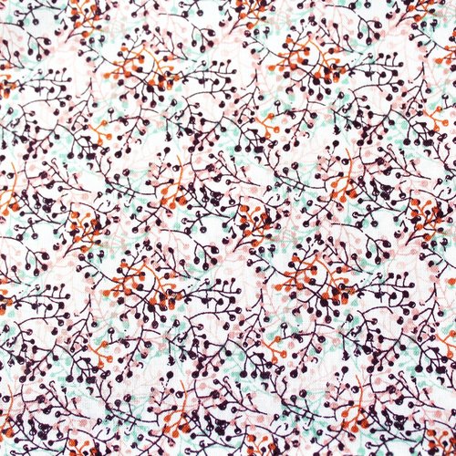 Tissu liberty fleurs multicolores 49x80 cm