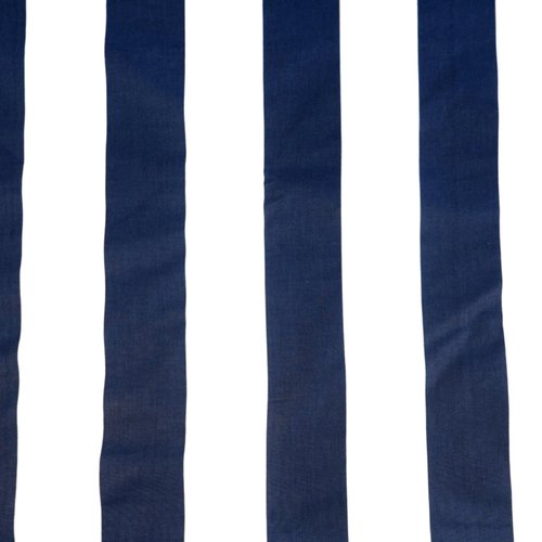 Tissu coton rayé marine et blanc 50x80 cm
