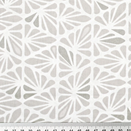 Tissu déco gris et blanc 50x80 cm