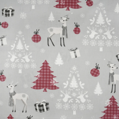 Tissu décor hiver 50x80cm