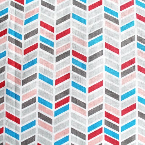 Tissu chevrons multicolores 50x75 cm