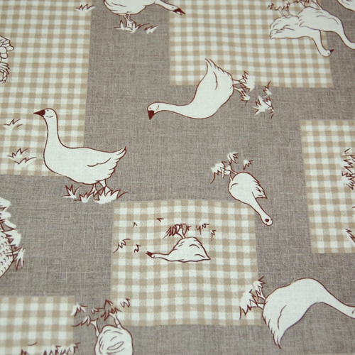 Tissu enduit oies 53x78cm