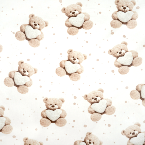 Tissu enfant ours en peluche 50x80 cm