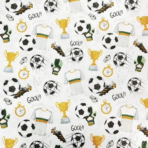 Tissu garçon foot 50x80cm