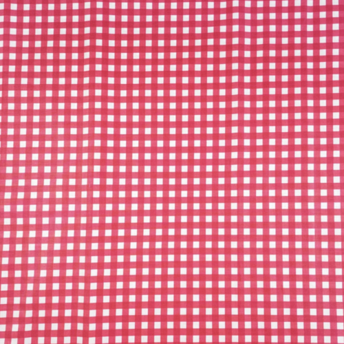Tissu coton vichy rouge et blanc 50x80 cm