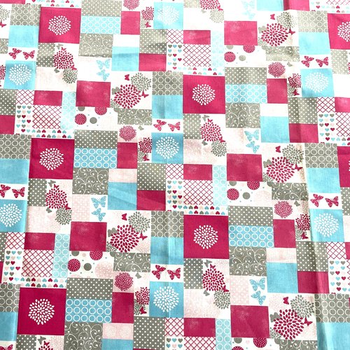 Tissu papillons 50x72cm