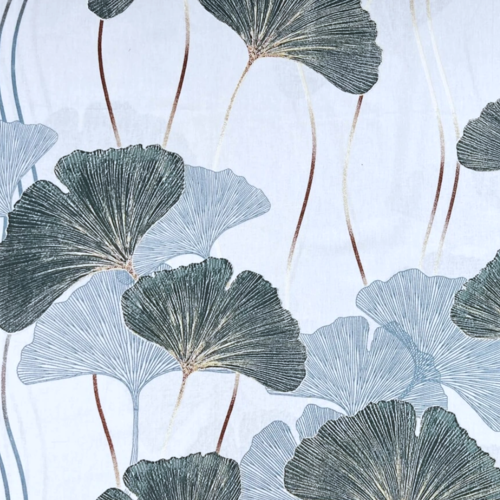 Tissu feuilles de ginkgo 50x80cm