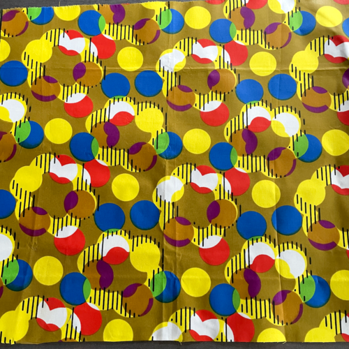 Tissu wax multicolore 50x55 cm