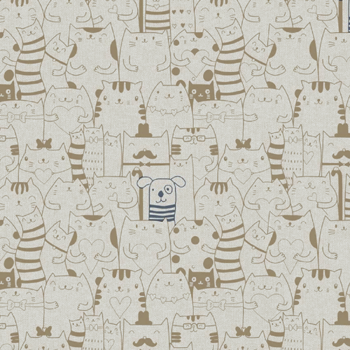 Tissu ameublement chiens et chats 35x140 cm