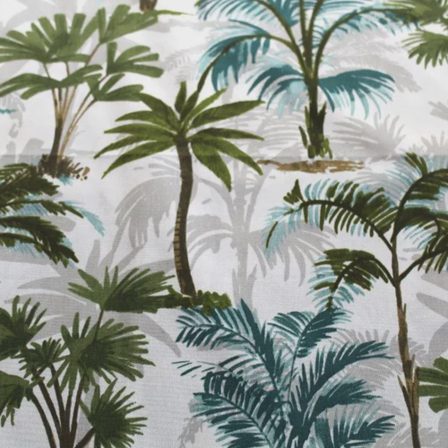 Tissu ameublement tropical palmiers 55x70cm