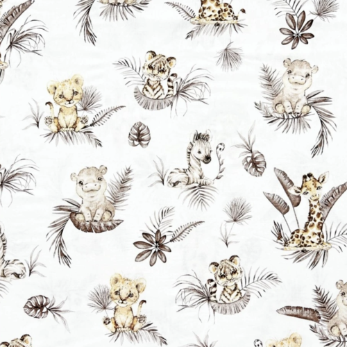 Tissu animaux de la savane 80x50cm