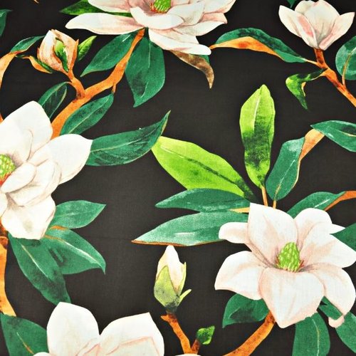 Tissu coton magnolias 50x70 cm
