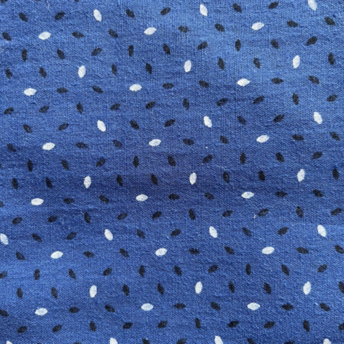 Tissu imprimé grain de riz marine 50x70 cm