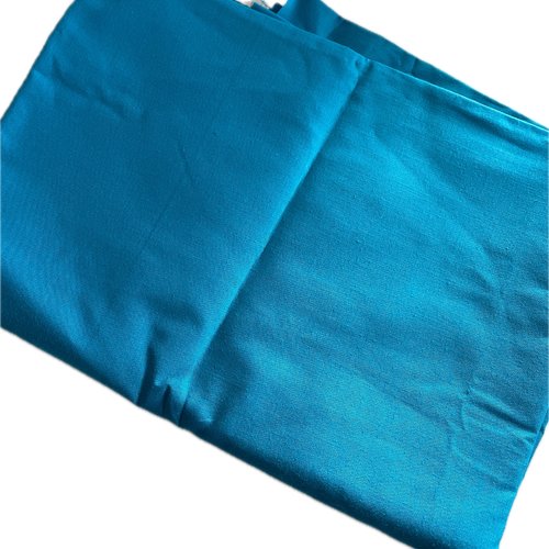 Tissu coton uni turquoise 50x70 cm