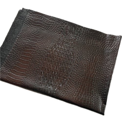 Simili cuir croco marron 50x70cm