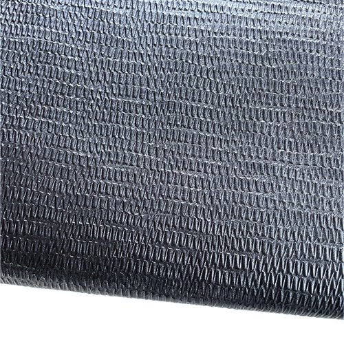 Simili cuir uni bleu nuit à relief 50x70cm