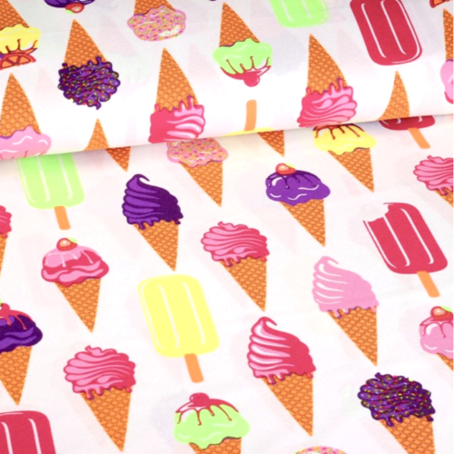 Tissu ameublement polyester glaces 54x75 cm