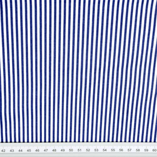 Tissu rayé marine et blanc 50x80 cm