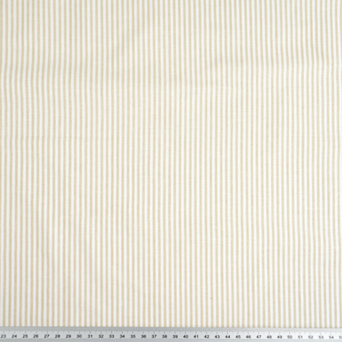 Tissu rayé beige et blanc 50x80 cm