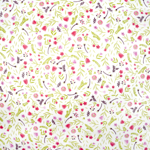 Tissu fleurs tulipes 50x80 cm