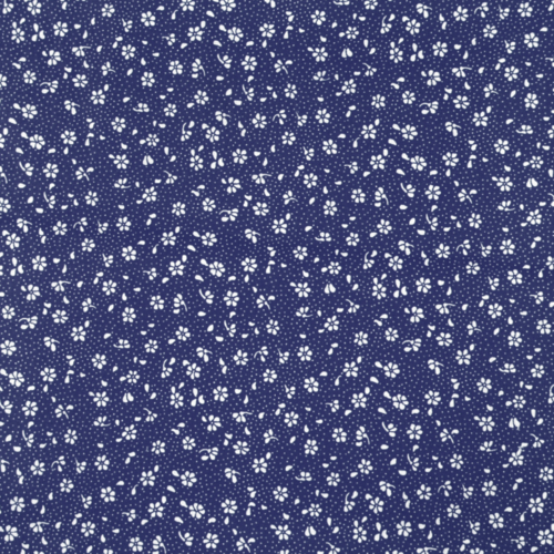 Tissu fleurs liberty bleu 50x80 cm