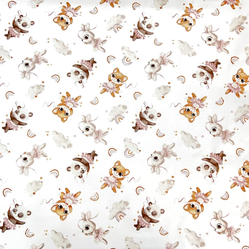 Tissu danseuses ballerines 50x80 cm