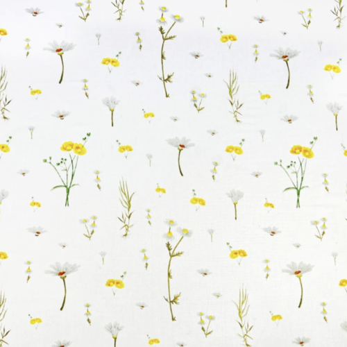 Tissu fleurs des champs 50x75 cm