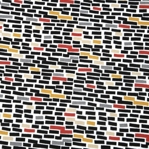 Tissu graphique multicolore 58x75 cm